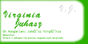 virginia juhasz business card